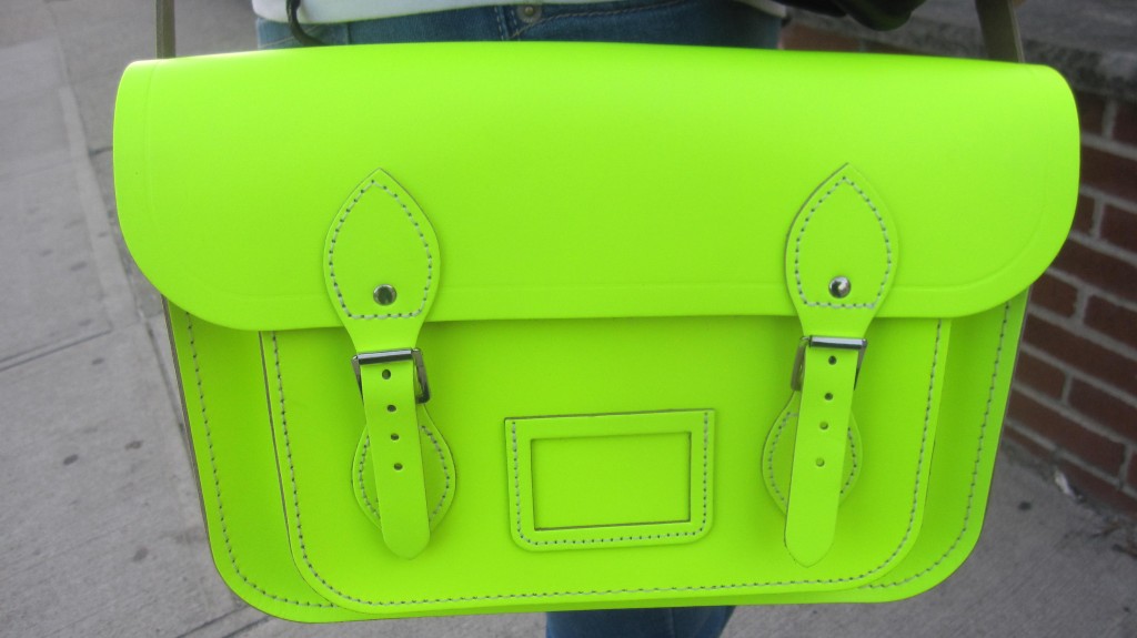 neon yellow balenciaga bag