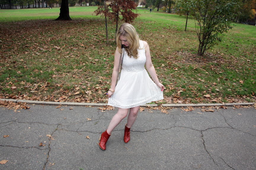 White Fall Dress