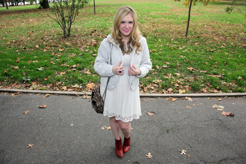 White Fall Dress