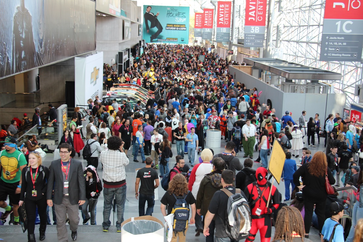 Crowd at comic con