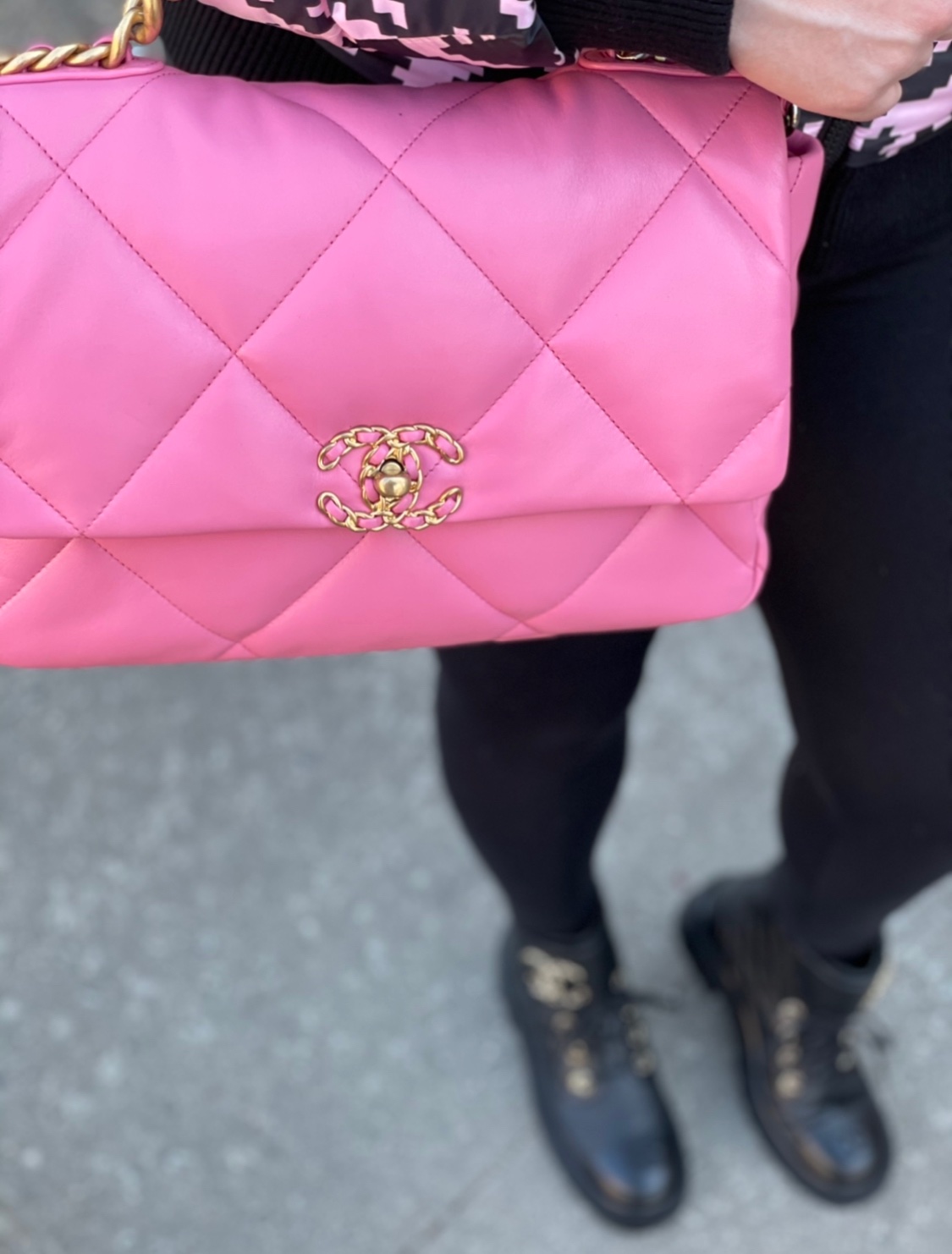 NEON PINK CHANEL 19 BAG